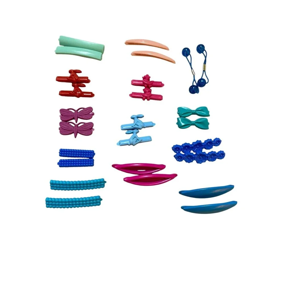 Plastic Barrettes And Pony Tail Holders